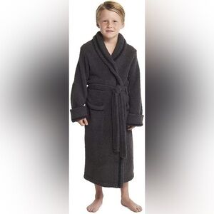 Barefoot Dreams CozyChic Kids Mickey Mouse Robe Gray Size 6/7 Ultra Soft